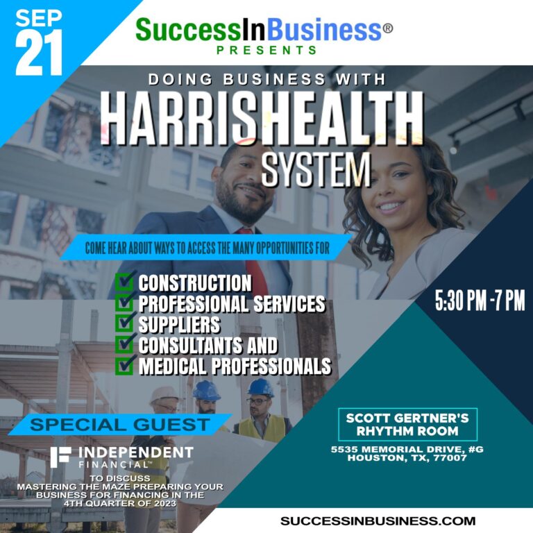 Success In Business®- presents Doing Business with Harris Health System