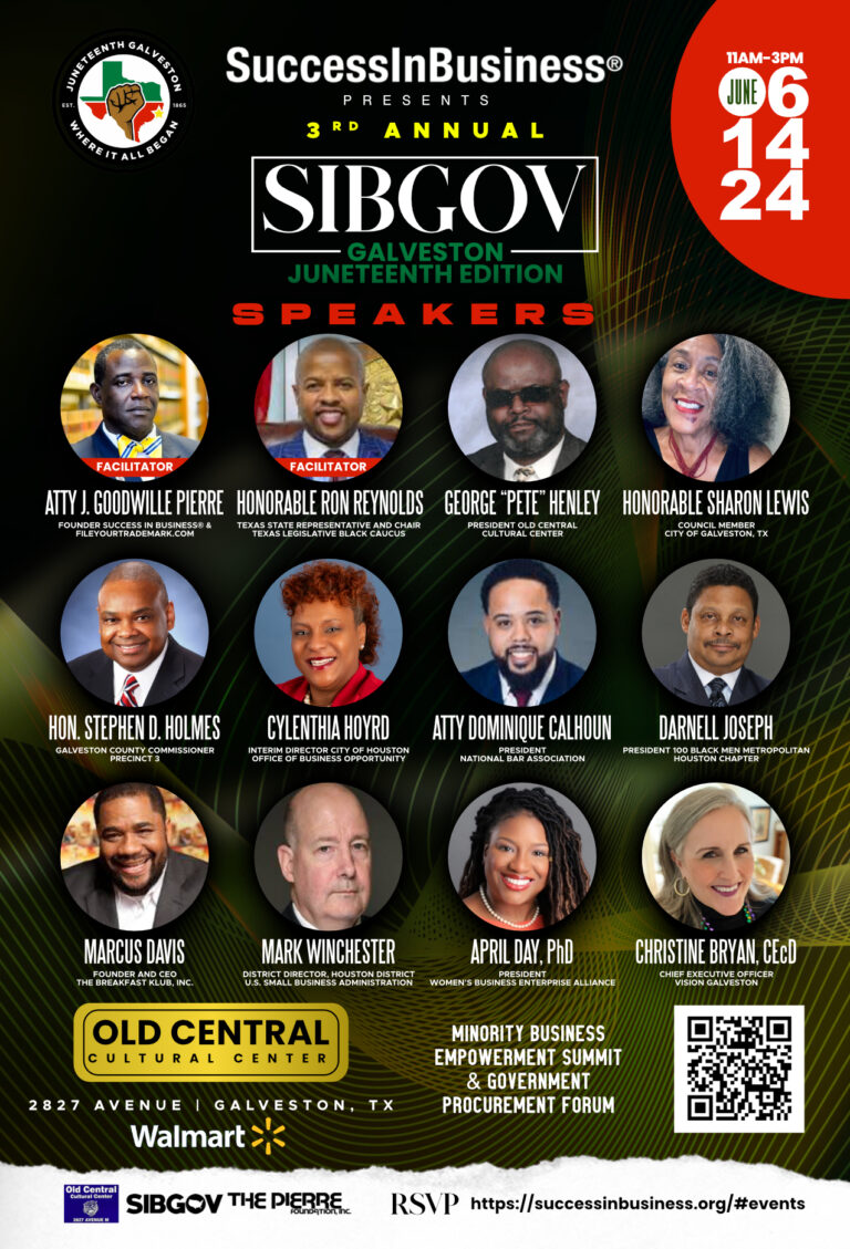 Empower Your Business at the 3rd Annual Success In Business® Galveston Juneteenth Summit!