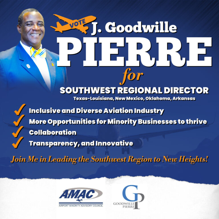 Reminder Airport Minority Advisory Council Members- Voting Ends on Friday, July 26th, 2024.   Join Me in Leading the Southwest Region to New Heights!