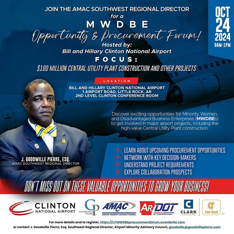 Clinton National Airport Hybrid MWDBE Opportunity and Procurement Forum