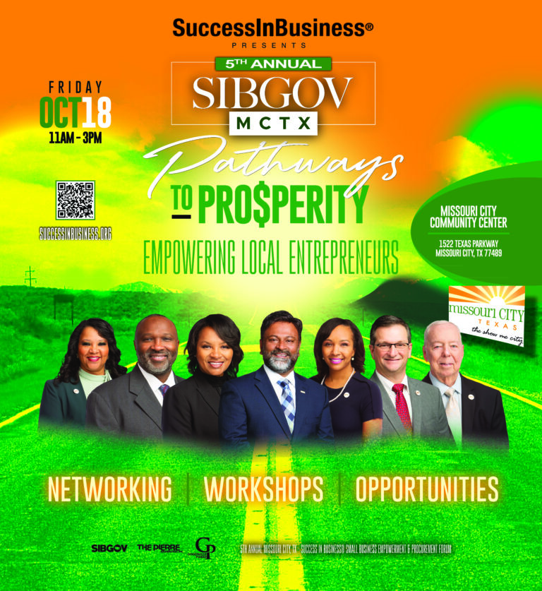 Official Recap of the 5th Annual -Success In Business®  presents SIBGOV MCTX Missouri City, TX Small Business Procurement Forum-October 18, 2024