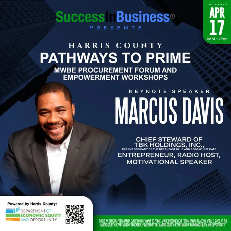 Success In Business® announces the Keynote Speaker for Pathways To Prime April 17, 2025